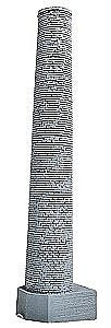 Bar Mills 2011 HO Scale Industrial Smoke Stack -- Unpainted Kit - 5" 12.7cm Tall
