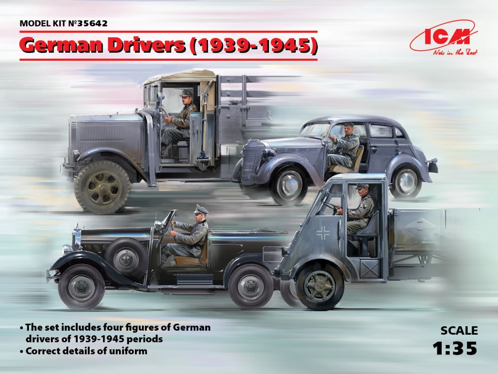 ICM Models 35642 1/35 WWII German Drivers 1939-1945 (4)