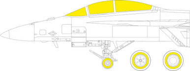 Eduard JX283 1/32 Mask F/A-18F TFace Canopy Mask Set for Revell