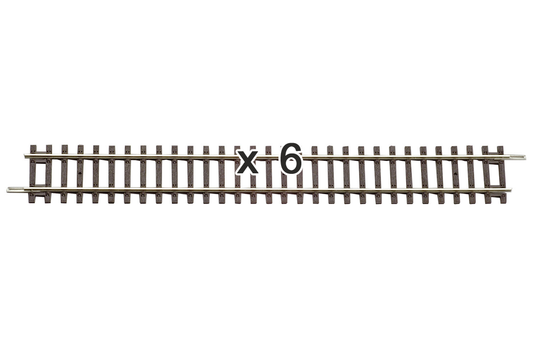 Piko 55200 HO Scale Straight Track 239mm, Box of 6