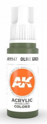 AK Interactive 11147 Olive Green 3G Acrylic Paint 17ml Bottle