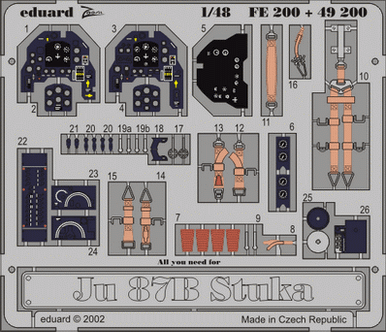 Eduard FE200 1/48 Ju 87B Stuka for HASEGAWA