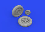 Eduard 632186 1/32 Brassin Bf 109G-2 Wheels for Revell