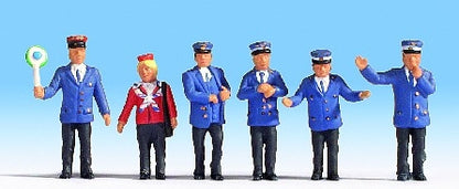 Noch 45265 TT Scale German Railway Officials -- pkg(6)