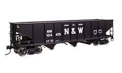 Walthers Mainline 910-56749 HO 70-Ton 3-Bay Hopper N&W #104475