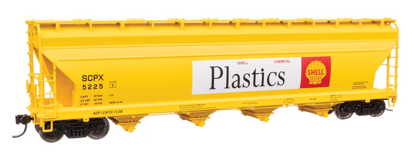 Walthers Mainline 49217 HO Scale ACF 5250 4-Bay Centerflow Covered Hopper - Read