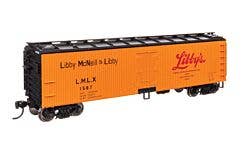 Walthers Mainline 910-41313 HO 40' Wood Reefer - Libby LMLX #1587