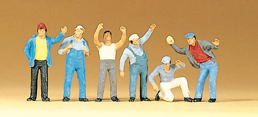 Preiser 10036 HO Scale Standing Truck Drivers Figures (6)