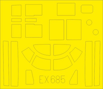 Eduard EX685 1/48 Mask Aircraft- A26B for ICM