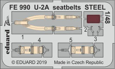 Eduard FE990 1/48 U-2A Seatbelts Steel for AFV Club