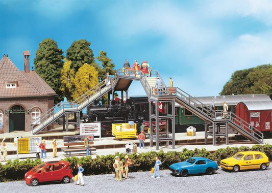 Faller 120178 HO Scale 2-Track Steel Footbridge Model Kit