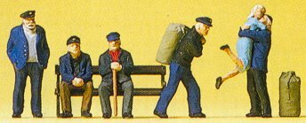 Preiser 10352 HO Scale People Working Merchant Sailors Ashore