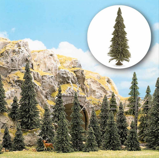 Busch 6576 N & TT Scale Noble Fir Conifer Trees, 20-Pack
