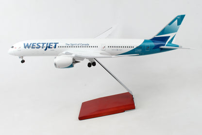 SkyMarks Supreme SKR9005 Westjet 787-9 1/100 W/Wood Stand & Gear
