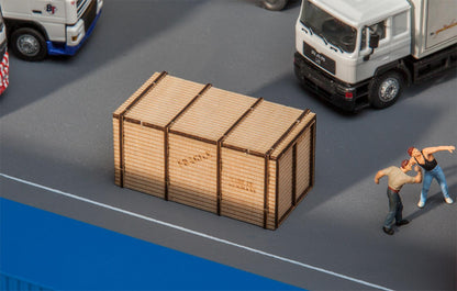 Faller 180959 HO Wooden Crate Laser-Cut Wood Kit