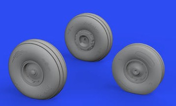 Eduard 648735 1/48 Aircraft- OV10 Wheels for ICM (Mask & Resin)