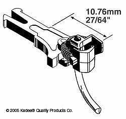 Kadee 19 HO Scale #19 NEM (362) European Knuckle Coupler Long Underset