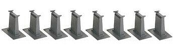 Bachmann 44472 HO Scale Tall Pier Set - E-Z Track(R) -- 8-Piece