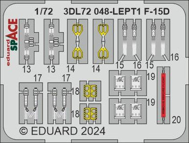 Eduard 3DL72048 1/72 F-15D Space for FINE MOLDS