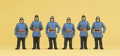 Preiser 12102 HO Scale 1900s Figures Firemen pkg(6)