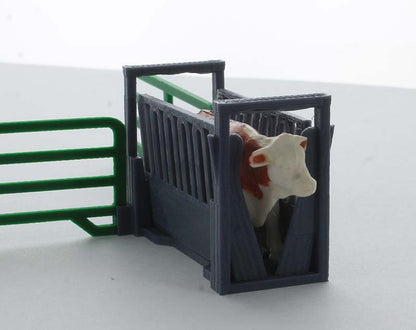 3D To Scale 64-316-GY 1/64 Livestock Squeeze Chute Kit