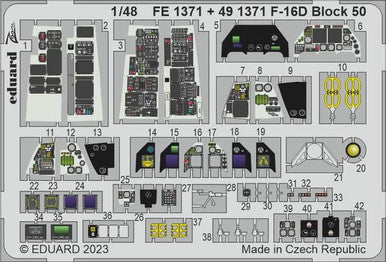 Eduard 491371 1/48 F-16D Block 50 for Kinetic