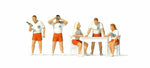 Preiser 10691 HO Scale Lifeguards/Water Rescue Service pkg(5)