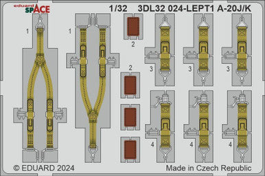 Eduard 3DL32024 1/32 A-20J/K SPACE Set