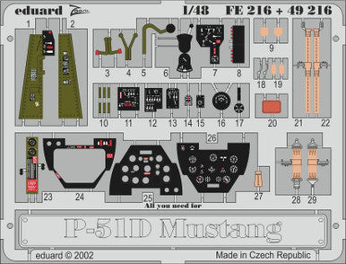 Eduard 49216 1/48 P-51D for Tamiya (Pre-Painted)