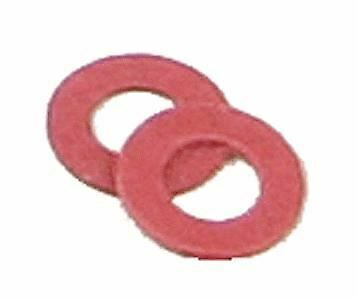 Kadee 208 All Scale Insulating Fiber Washers pkg(48) -- .015" .04cm Thick (red)