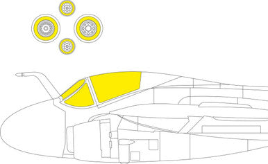Eduard CX663 1/72 Paint Mask for TRUMPETER A-6E Canopy Mask Set