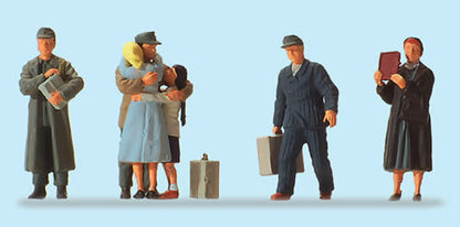 Preiser 10612 HO Scale 1945 German Civilian Returnees pkg(5)