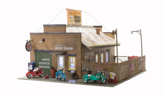 Woodland Scenics BR5045 HO Scale Deuce's Bike Shop