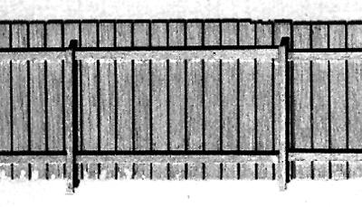 BTS Models 23014 HO Scale Board Fence 90 Scale Feet