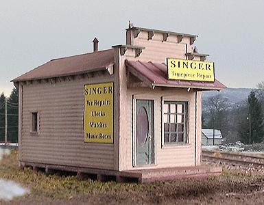 BTS Models 27234 HO Scale Cabin Creek Series Singer Watch Repair