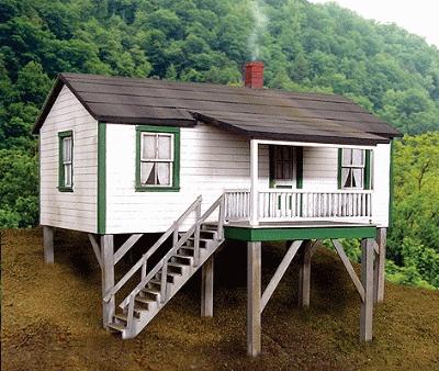 BTS Models 27237 HO Scale Cabin Creek Company House