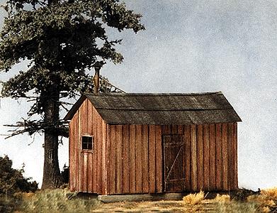 BTS Models 27425 HO Scale Logging Bunkhouse pkg(3) 3 x 1-13/16"