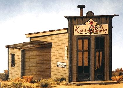 BTS Models 27465 HO Scale Kee's Chinese Laundry 3 x 3-3/8"