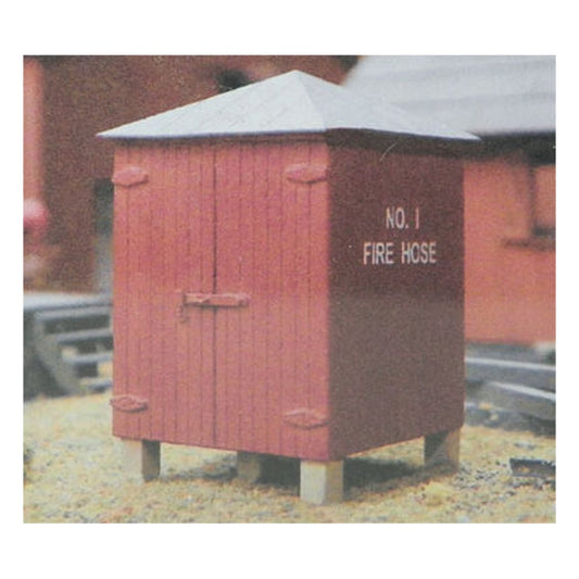 BTS Models 27750 HO Scale B&O Fire Hose House 6-Pack Laser-Cut Wood