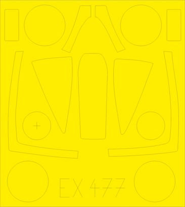 Eduard EX477 1/48 Mask A-10C for Italeri Canopy Mask Set