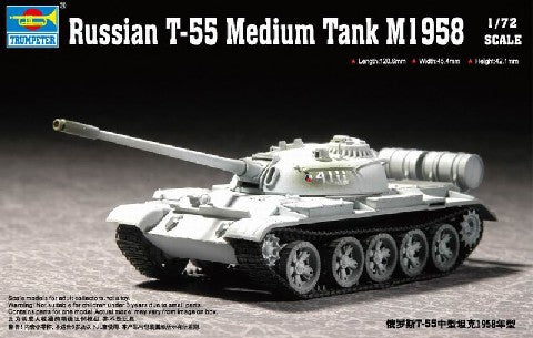 Trumpeter Scale Models 7282 1/72 Russian T55 M1958 Medium Tank