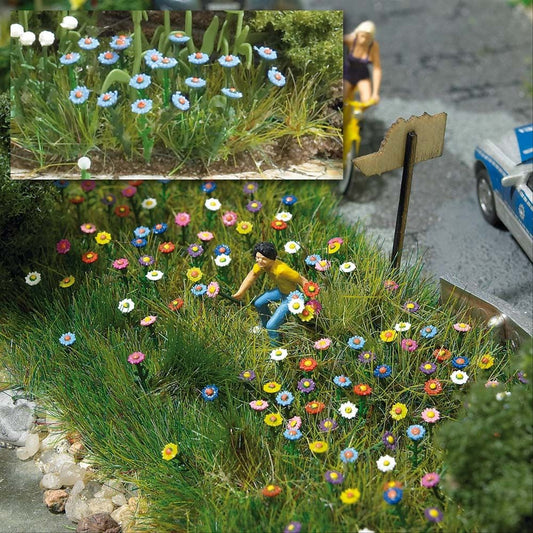 Busch 1229 HO Scale Summer Flowers Kit pkg(120)