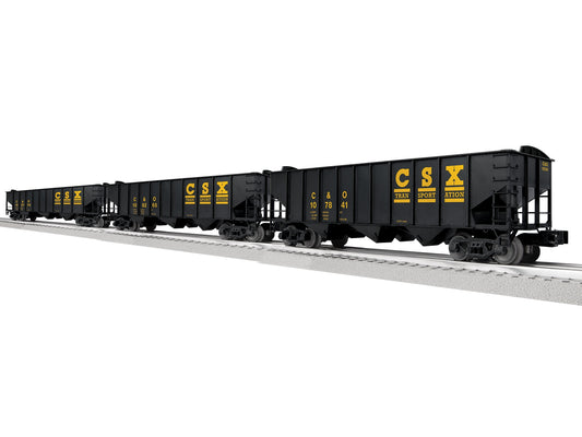 Lionel 6-2542225 O Gauge CSX 3-Bay Hopper w/Peaked Ends 3 Pack B