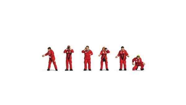 Noch 15047 HO Scale Sea Rescue -- pkg(6)