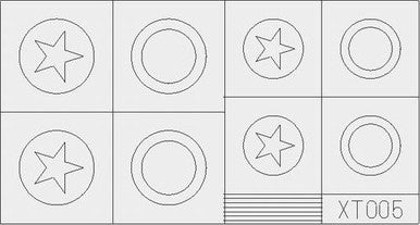 Eduard XT005 1/35 Mask US Stars Large