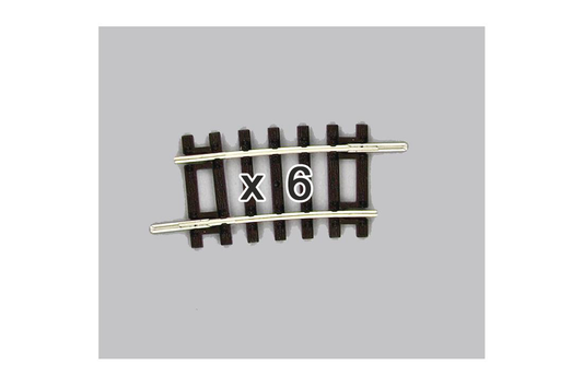 Piko 55251 HO Scale Curved Track R1 7.5 Degrees, Box of 6