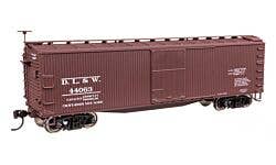 Walthers Mainline 910-40176 HO 40' Wood Boxcar Lackawanna #44063