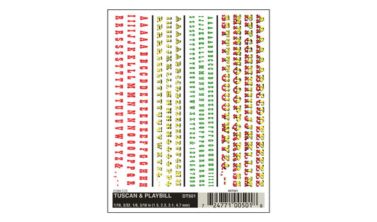 Woodland Scenics DT501 All Scale Tuscan & Playbill