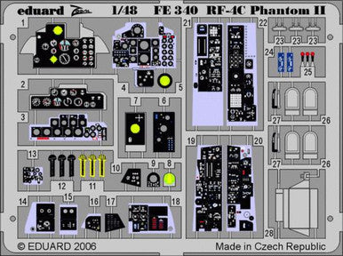 Eduard FE340 1/48 RF-4C for Hasegawa Photo Etch Detail Set