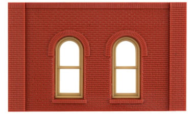 Design Preservation Models 30112 HO Scale Modular Building System(TM) -- One-Story Wall Sections w/Arched Windows - Kit